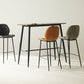 Modern Style Backrest Metal Counter Stool with Leather Cushion Clearhalo 'Bar Furniture' 'Bar Stools' 'bar_stools' 'furn' 'furn_bar_stools' 'Furniture' 'Kitchen & Dining Furniture' 1200x1200_248bc4ed-0b7d-4c12-96db-dfaa60cbc1f0