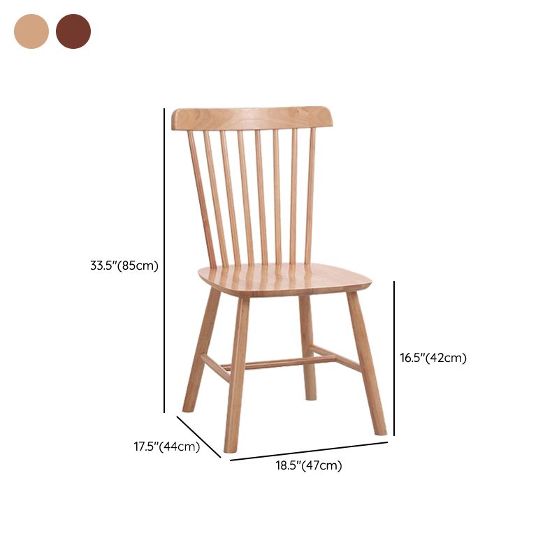 Sedia da pranzo Windsor a bracciole in legno di gomma contemporanea per ristorante