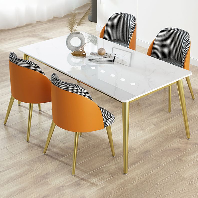1/4/5/7 Pcs Metal Nordic Dining Set with Rectangle Table Dinette Set Clearhalo 'Dining Room Sets' 'Dining Tables & Seating' 'dining_room_set' 'Furniture' 'furniture_dining_room_set' 'Kitchen & Dining Furniture' 'kitchen&dining_furn' 'kitchen' 1200x1200_2491123e-5a30-48f2-a41b-da5baf6478c6