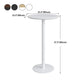Contemporary Round Bar Dining Table Indoor Wood Bar Table with Iron Base Clearhalo 'Bar Furniture' 'Bar Tables' 'bar_tables' 'furn' 'furn_bar_tables' 'Furniture' 'furniture_bar_tables' 'Kitchen & Dining Furniture' 1200x1200_24929867-47da-4d16-a53c-7c509a199c3d