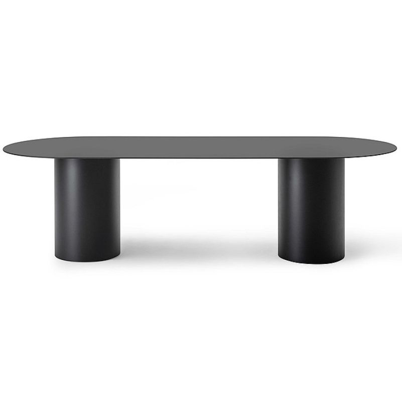 Oval Solid Wood Dining Table Modern Dinette Table with Double Pedestal Base Clearhalo ' dining_table' 'Dining Tables & Seating' 'Dining Tables' 'furn' 'furn_dining_table' 'Furniture' 'furniture_dining_table' 'Kitchen & Dining Furniture' 'kitchen&dining_furn' 'kitchen' 'kitchen_dining_table' 1200x1200_2497efb4-9f91-4995-b17c-b57e043c889e