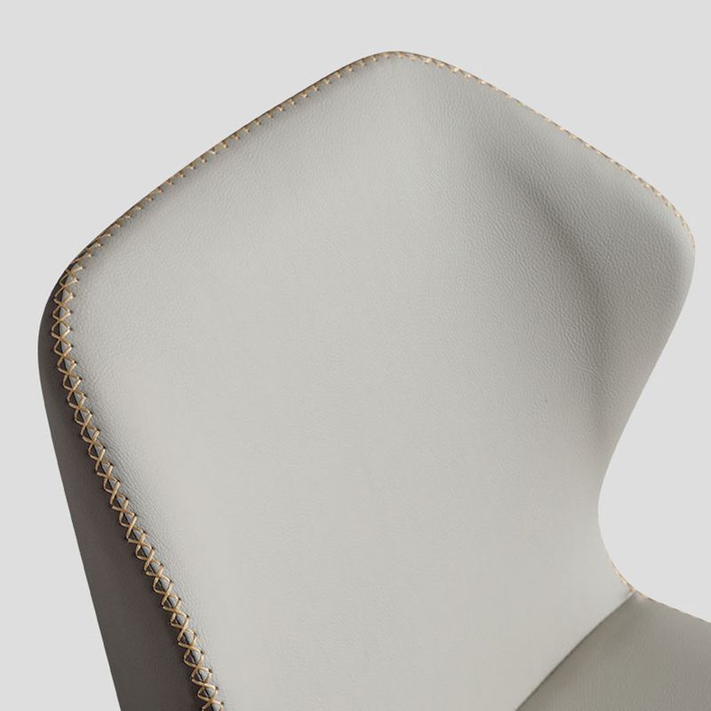 Industrial Armless Wingback Chairs PU Leather Dining Chairs for Kitchen Clearhalo ' kitchen&dining_furn' 'Dining Chairs' 'Dining Tables & Seating' 'dining_chair' 'furn' 'furn_dining_chair' 'Furniture' 'furniture_dining_chair' 'Kitchen & Dining Furniture' 'kitchen' 1200x1200_2498b422-90be-4e06-92a2-bde1e37a0cd7