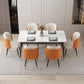 Metal Traditional Luxury Rectangle Table Sintered Stone Table with 4 Legs Clearhalo ' dining_table' 'Dining Tables & Seating' 'Dining Tables' 'furn' 'furn_dining_table' 'Furniture' 'furniture_dining_table' 'Kitchen & Dining Furniture' 'kitchen&dining_furn' 'kitchen' 'kitchen_dining_table' 1200x1200_249b8590-e01a-4484-807d-2bab05ecebc0