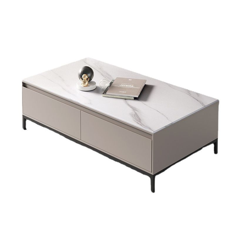 Aucune table basse simple affligeante d'ardoise de table de cocktail de rectangle