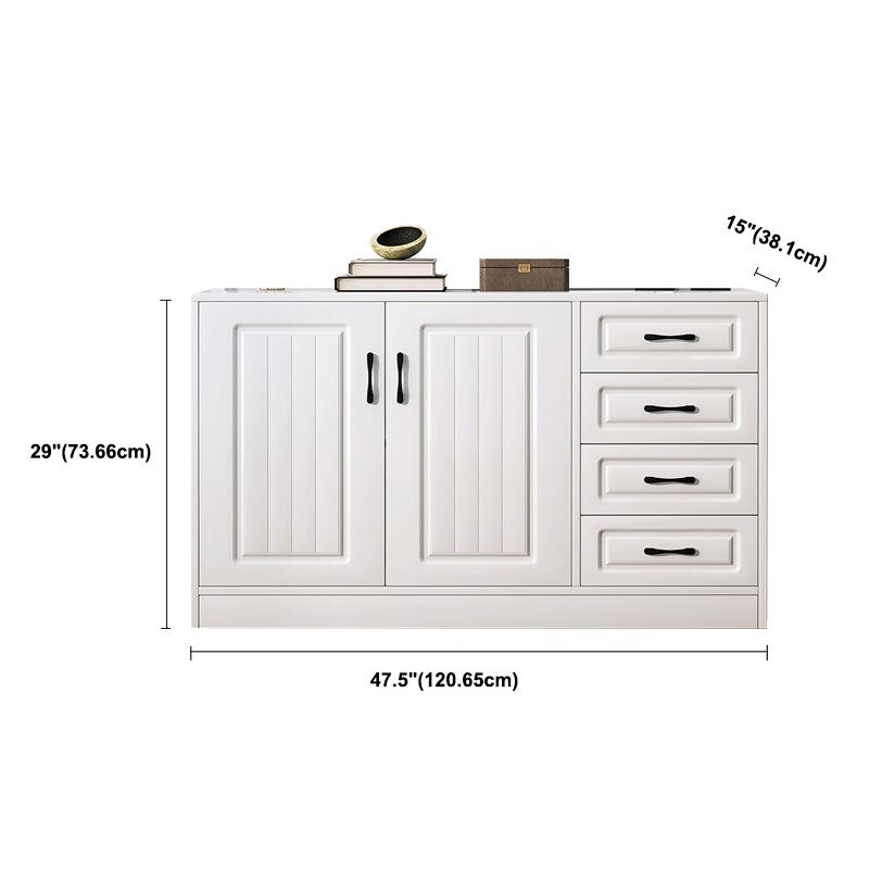White Storage Chest Modern Style Wooden Storage Chest Dresser with Drawers and Doors Clearhalo 'Bedroom Furniture' 'Dressers & Chests' 'dressers_chests' 'furn' 'furn_dressers_chests' 'Furniture' 1200x1200_249c0dd6-297a-4c9d-a3e3-3cc9e09dc84e