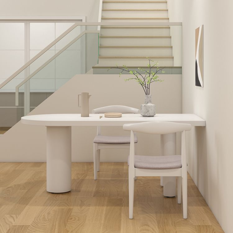 Wood Top Dining Table with 3 Legs Modern Simple Table for Restaurant Clearhalo 'Dining Tables & Seating' 'Dining Tables' 'dining_table' 'furn' 'furn_dining_table' 'Furniture' 'furniture_dining_table' 'Kitchen & Dining Furniture' 'kitchen' 'kitchen_dining_table' 1200x1200_249deef9-5e37-4511-8131-52e7bd480557