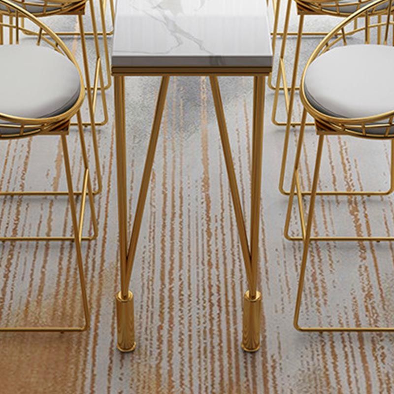 Contemporary Indoor Counter Height Dining Table Marble Rectangle White Bistro Table Clearhalo 'Bar Furniture' 'Bar Tables' 'bar_tables' 'furn' 'furn_bar_tables' 'Furniture' 'furniture_bar_tables' 'Kitchen & Dining Furniture' 1200x1200_249df65a-96bd-4a84-afe1-bbb395a42cbc