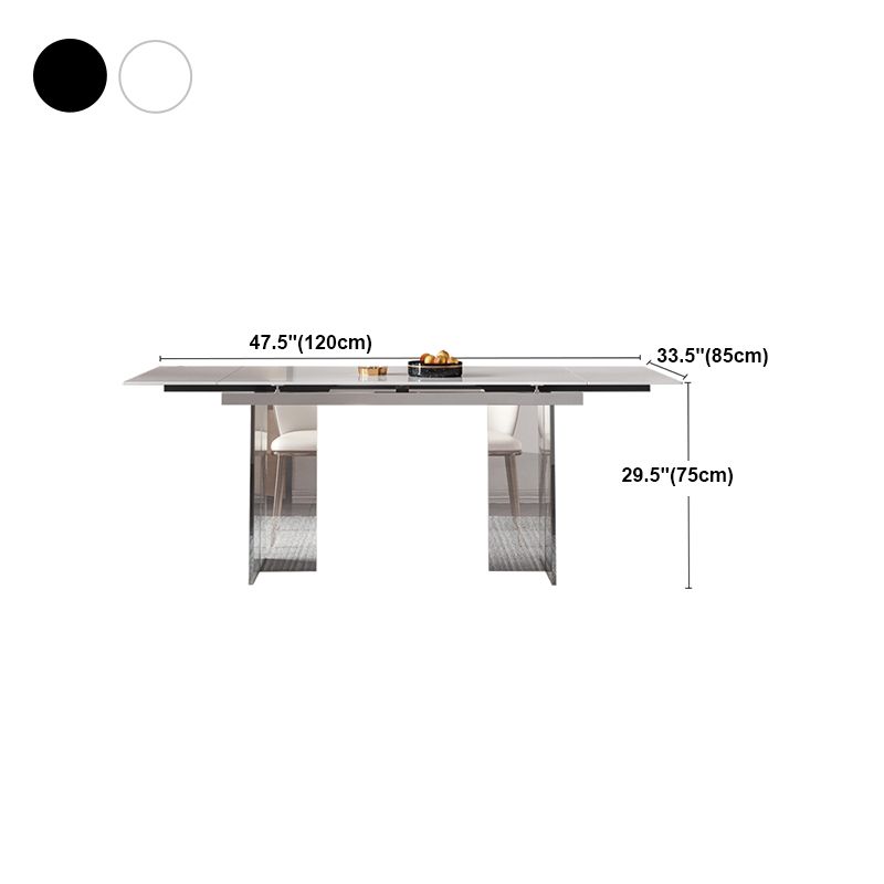 Nordic Glam 1/4/5/7 Pieces Dining Set Sintered Stone Dining Table Set for Home Clearhalo 'Dining Room Sets' 'Dining Tables & Seating' 'dining_room_set' 'furn' 'furn_dining_room_set' 'Furniture' 'furniture_dining_room_set' 'Kitchen & Dining Furniture' 1200x1200_249f8722-4e62-4b9e-b1db-cf6e80c51553