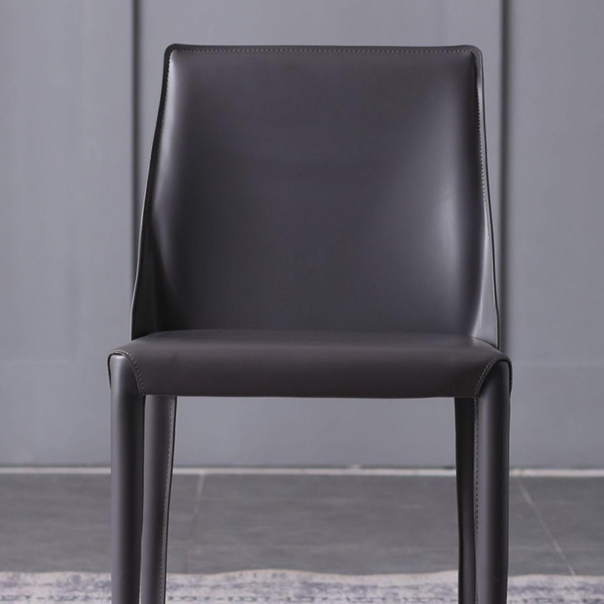 Designer Style Study Room Chair Matte Finish Leather Parsons Dining Chair (Set of 2) Clearhalo ' kitchen&dining_furn' 'Dining Chairs' 'Dining Tables & Seating' 'dining_chair' 'furn' 'furn_dining_chair' 'Furniture' 'furniture_dining_chair' 'Kitchen & Dining Furniture' 'kitchen' 1200x1200_24a17f2e-a629-465f-baf8-23e6d16349a3