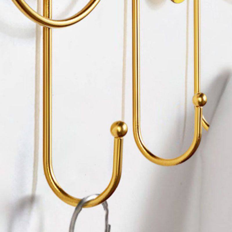 Contemporary Stainless Steel Coat Hanger Wall Mounted Orange Coat Rack Clearhalo 'Entry & Mudroom Furniture' 'furn' 'furn_hall_tree_coat_racks' 'Furniture' 'Hall Trees & Coat Racks' 'hall_tree_coat_racks' 1200x1200_24a3472a-8248-4a3b-bc34-48ca67e833ca