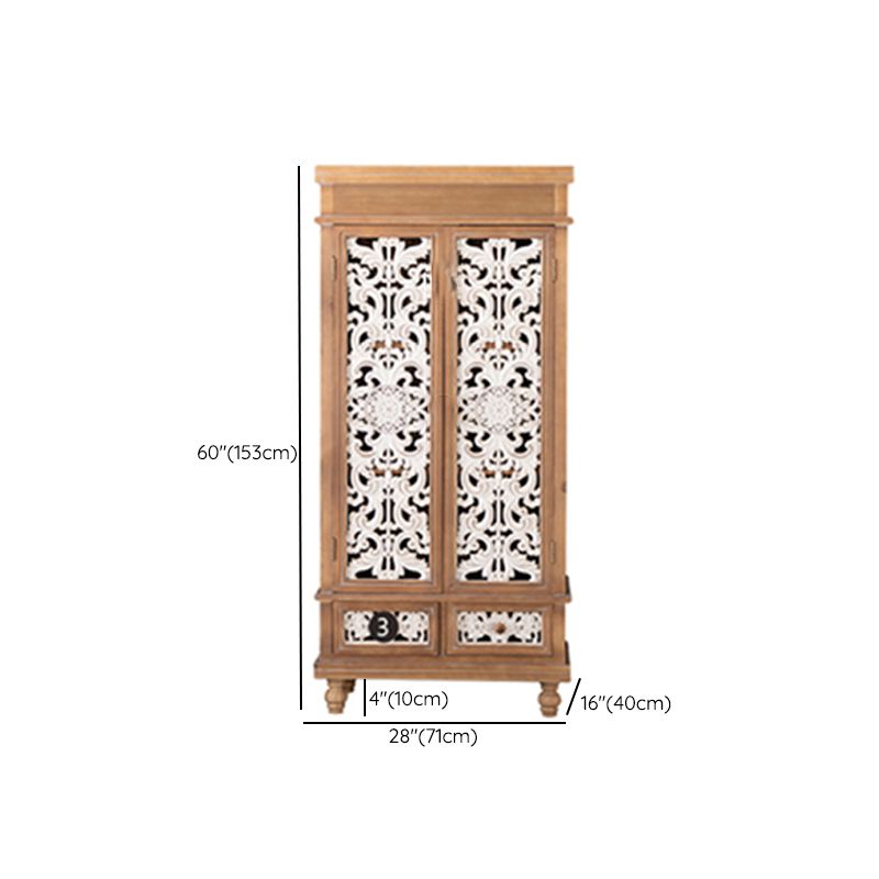 Zeitgenössischer Seitenbrettkiefern -Sideboardtisch mit Türen für Esszimmer