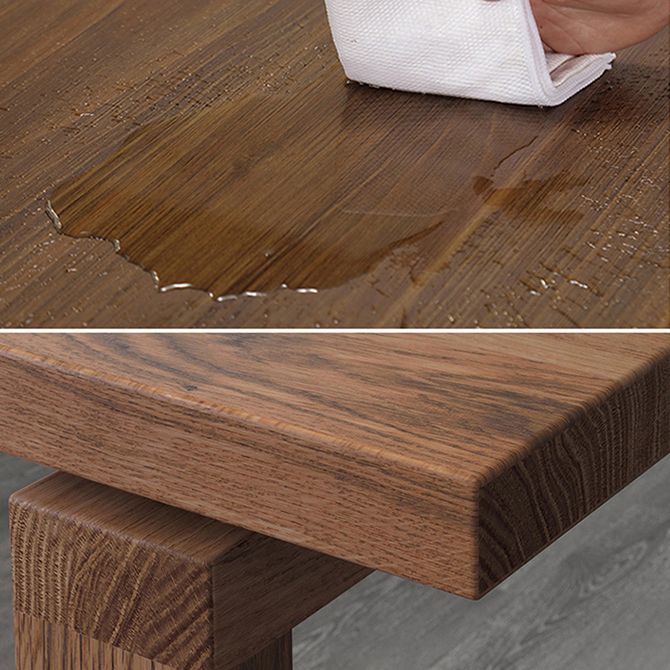 Solid Wood Contemporary Rectangular Dining Table Wood Top Table with Sled Base Clearhalo ' dining_table' 'Dining Tables & Seating' 'Dining Tables' 'furn' 'furn_dining_table' 'Furniture' 'furniture_dining_table' 'Kitchen & Dining Furniture' 'kitchen&dining_furn' 'kitchen' 'kitchen_dining_table' 1200x1200_24a3fb0c-03a3-41bb-94bf-f094ac52e27c