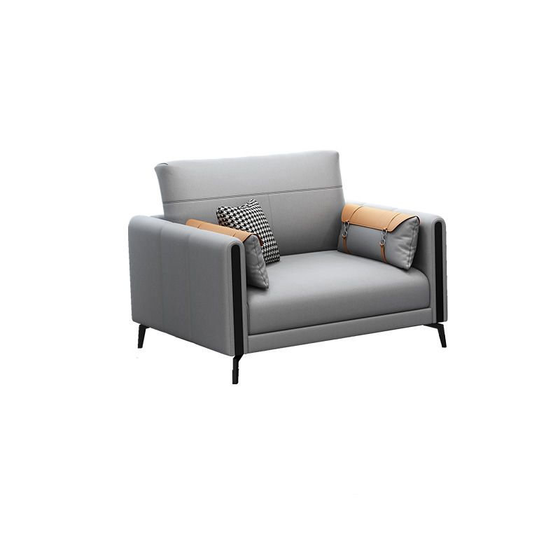 Stain Resistant Stationary Faux Leather Recessed Arm Standard Sofa Clearhalo 'furn' 'furn_sofas' 'Furniture' 'furniture_sofas' 'Living Room Furniture' 'Sofa' 'sofas' 1200x1200_24a67b13-ebf6-468d-bfce-dd356dd7a8d2