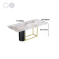 Nordic 1/5 Pieces Dining Set Rectangle Stone Dining Table for Living Room Clearhalo 'Dining Room Sets' 'Dining Tables & Seating' 'dining_room_set' 'furn' 'furn_dining_room_set' 'Furniture' 'Kitchen & Dining Furniture' 1200x1200_24a68c29-40c1-4d77-b6ea-8d05a59cf729