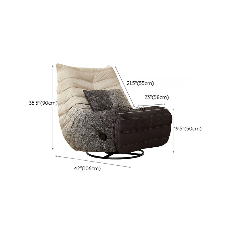 Position Lock Recliner Swivel Rocker Standard Recliner with Footrest Clearhalo 'Chairs & Seating' 'furn' 'furn_recliners' 'Furniture' 'Living Room Furniture' 'Recliners' 1200x1200_24a7693f-2b97-47f8-8b9e-1f2c7c2ac0a8