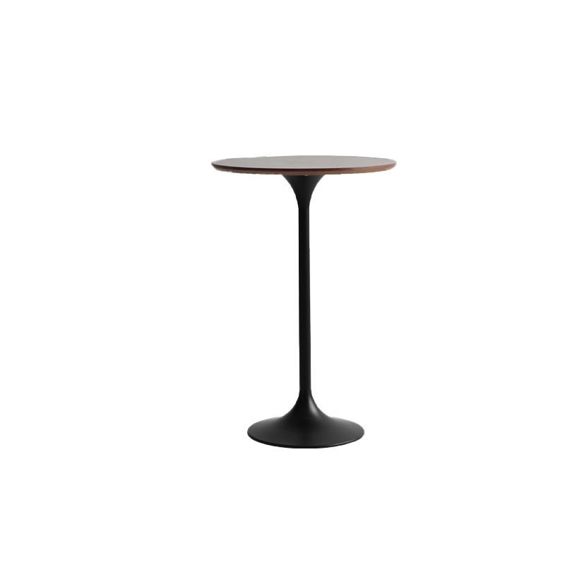Modern Round Bar Table Fixed Bistro Bar Height Cocktail Table with Metal Pedestal Base Clearhalo 'Bar Furniture' 'Bar Tables' 'bar_tables' 'furn' 'furn_bar_tables' 'Furniture' 'Kitchen & Dining Furniture' 1200x1200_24a785bf-b484-49a0-8961-5c80e178dab2