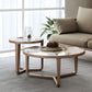 Table basse moderne en ardoise sans ensemble de table basse ronde pénible