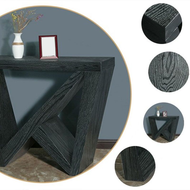 Tavolo da console in legno da 12 "W tavolo da accento moderno di metà secolo per Hall