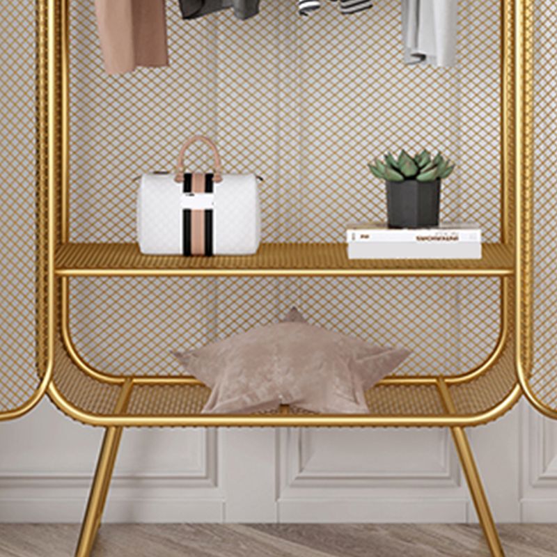 Noordse ijzeren rooster Garderobe Lange hangende opberg metalen opbergkast