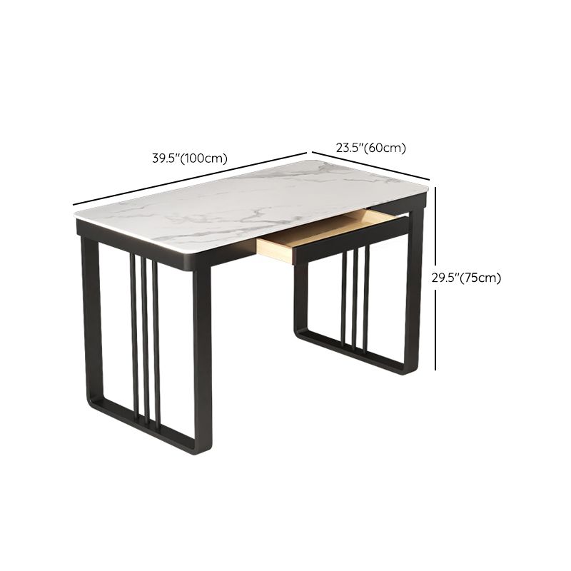 Home Bureau de bureau moderne Home White Writing Bureau avec tiroirs