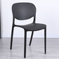 Chaise latéral d'empilement en plastique de style moderne
