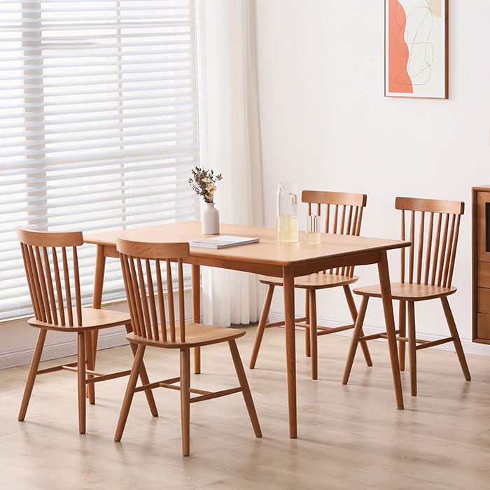 Contemporary Table Solid Wood Dining Table Rectangle for Dining Room Home Clearhalo ' dining_table' 'Dining Tables & Seating' 'Dining Tables' 'furn' 'furn_dining_table' 'Furniture' 'furniture_dining_table' 'Kitchen & Dining Furniture' 'kitchen&dining_furn' 'kitchen' 'kitchen_dining_table' 1200x1200_24ae0fb4-0d48-4985-a03b-30f50eac9c1e
