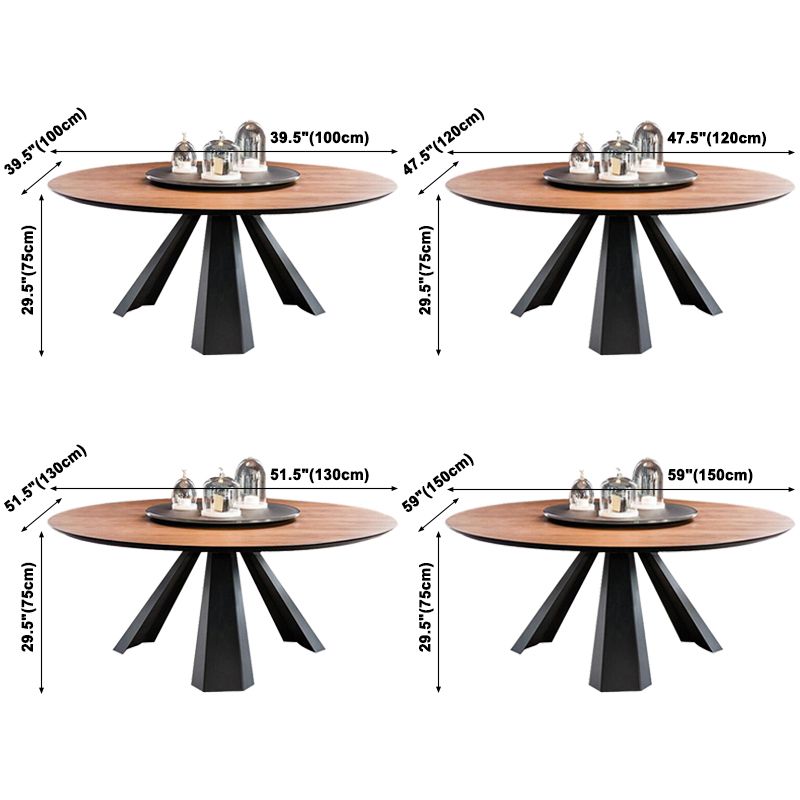 Modern Round Dining Table Pine Solid Wood Dining Room Collection for Indoor Clearhalo ' dining_table' 'Dining Tables & Seating' 'Dining Tables' 'Furniture' 'furniture_dining_table' 'Kitchen & Dining Furniture' 'kitchen&dining_furn' 'kitchen' 'kitchen_dining_table' 1200x1200_24b56e55-f6f2-47d9-b274-8e333cab4baf