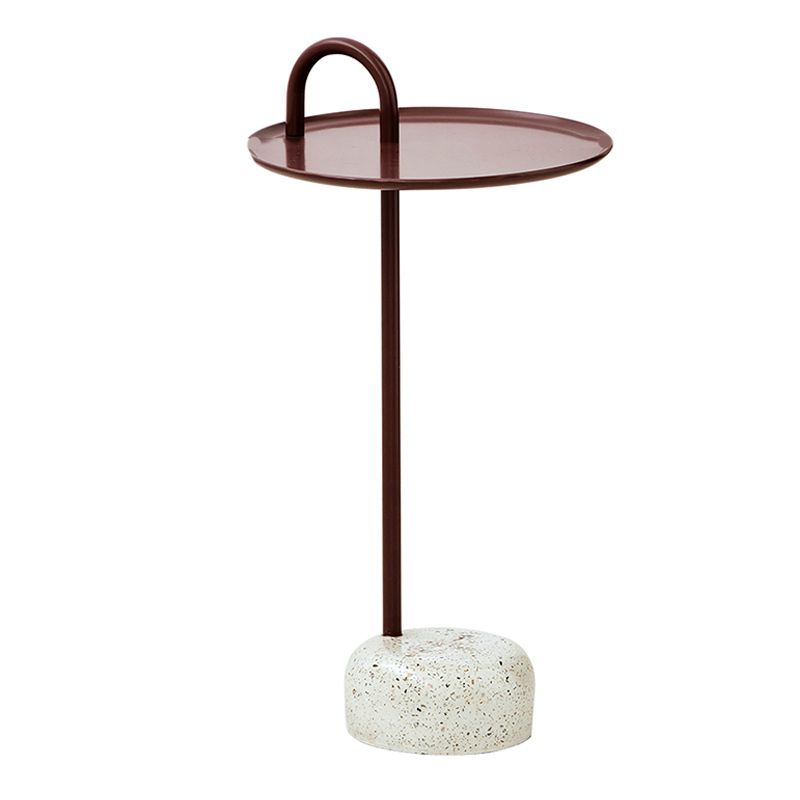 14" Wide Contemporary Corner Table Pedestal Round Accent Side Table Clearhalo 'Coffee & Accent Tables' 'End & Side Tables' 'end_side_tables' 'furn' 'furn_end_side_tables' 'Furniture' 'Living Room Furniture' 1200x1200_24b66fc1-64b2-48c8-8295-831736975d1c