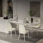 Mesa de comedor rectangular moderna 1/2/5/7 piezas de comedor de piedra para comedor