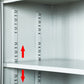 Modern Style Metal Wardrobe White Colour Freestanding Wardrobe Closet