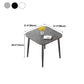 31.5-inch Metal Industrial Dining Table Sintered Stone Top Table with 4 Legs Clearhalo 'Dining Tables & Seating' 'Dining Tables' 'dining_table' 'furn' 'furn_dining_table' 'Furniture' 'furniture_dining_table' 'Kitchen & Dining Furniture' 'kitchen' 'kitchen_dining_table' 1200x1200_24b87281-b8d8-4daf-9f38-1a0cc3959f6b