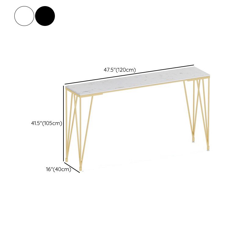 Table de pub de bistro moderne à hauteur de bar avec plateau en faux marbre et base dorée