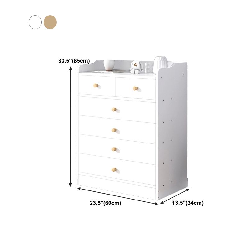 Modern Wooden Chest Bedroom Vertical Storage Chest with 4 / 5 / 6 Drawers Clearhalo 'Bedroom Furniture' 'Dressers & Chests' 'dressers_chests' 'furn' 'furn_dressers_chests' 'Furniture' 1200x1200_24b9b9a5-d981-44af-8a80-34c32fa8201e