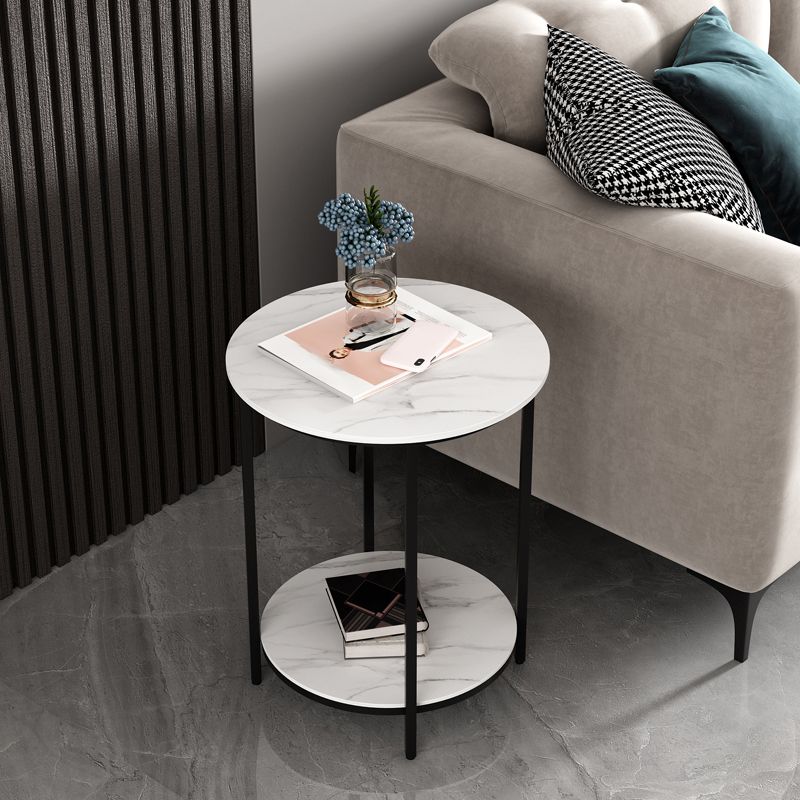 Tabla de estado de pizarra minimalista Tabla de extremo 4 Legs Tabla a la altura de las patas para la sala de estar