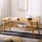 4 Beine 1 Couchtisch Moderner Couchtisch aus Holz mit Ablage