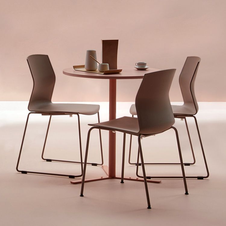 Metal Base Contemporary Armless Office Chair Ergonomic Conference Chair Clearhalo 'furn' 'furn_office_chair' 'Furniture' 'Office Chairs' 'Office Furniture' 'office_chair' 1200x1200_24bb12e9-a27c-4130-8b30-7325e64d1fa3