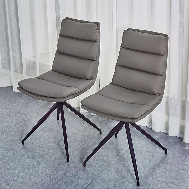 Contemporary Armless Dining Chairs Matte Finish Parsons Side Chair for Brasserie Clearhalo ' kitchen&dining_furn' 'Dining Chairs' 'Dining Tables & Seating' 'dining_chair' 'furn' 'furn_dining_chair' 'Furniture' 'furniture_dining_chair' 'Kitchen & Dining Furniture' 'kitchen' 1200x1200_24bb8341-4976-4263-b8d4-53aaefe0a859