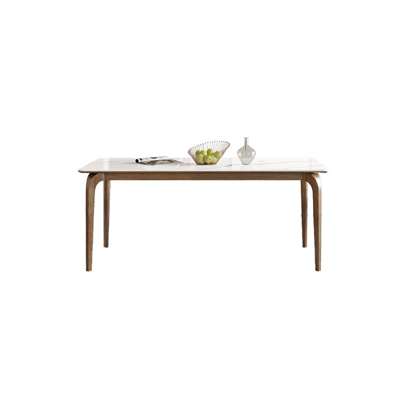 Ensemble de restauration en pierre blanche moderne 1/5/6/7 pièces Table à manger avec chaises blanches