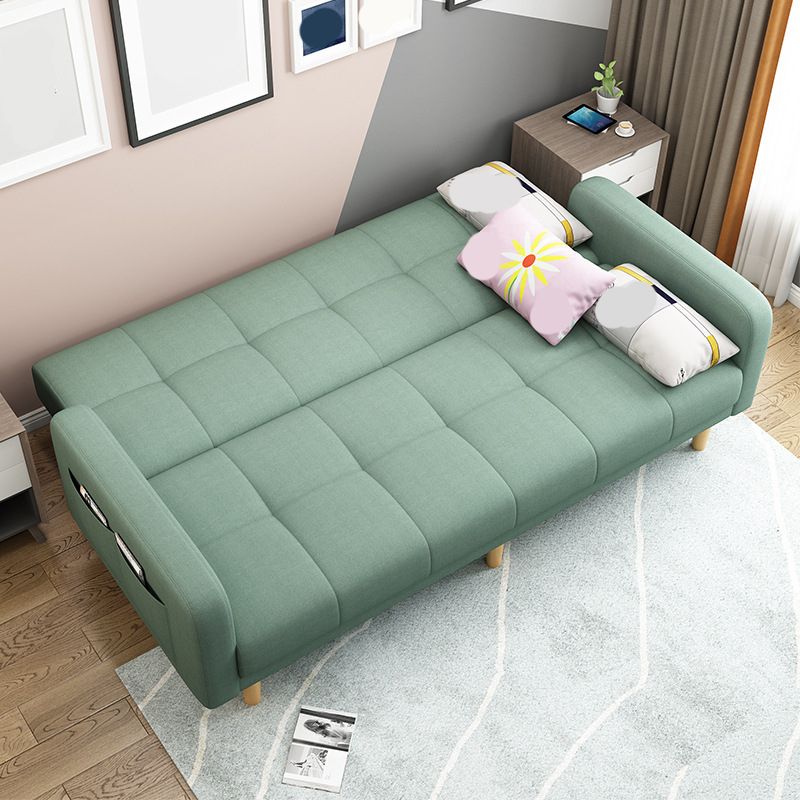 Modern Style Wooden Base Scientific Cloth Cushion with Pillow Rectangular Sofa Clearhalo 'furn' 'furn_sofas' 'Furniture' 'furniture_sofas' 'kitchen' 'kitchen_sofas' 'Living Room Furniture' 'Sofa' 'sofas' 1200x1200_24bbe4b6-b0cf-48c8-bdd9-5f8c4f1a2b0b