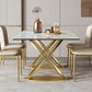 Luxury Sintered Stone Top Dining Set Rectangle 1/2/3/5/7 Pieces Dining Table with Chairs Clearhalo 'Dining Room Sets' 'Dining Tables & Seating' 'dining_room_set' 'furn' 'furn_dining_room_set' 'Furniture' 'furniture_dining_room_set' 'Kitchen & Dining Furniture' 1200x1200_24bef8e5-cebf-4927-b7af-6ce592f47613