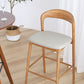 Tabourets à manger en bois massif tabourets de bar contemporains avec coussin