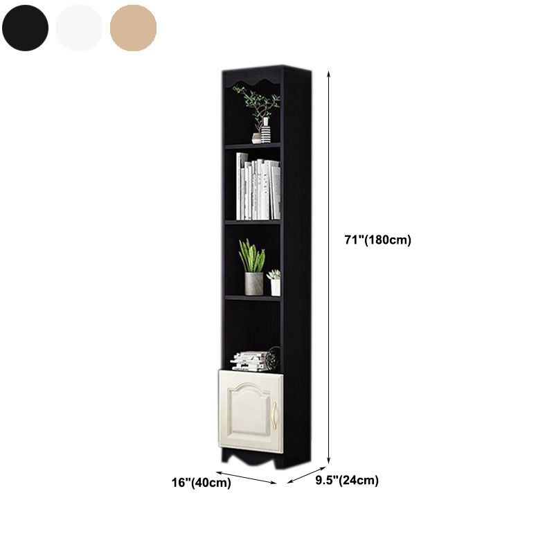 Libreria moderna ingegnerizzata solida Libreria geometrica bianca per soggiorno