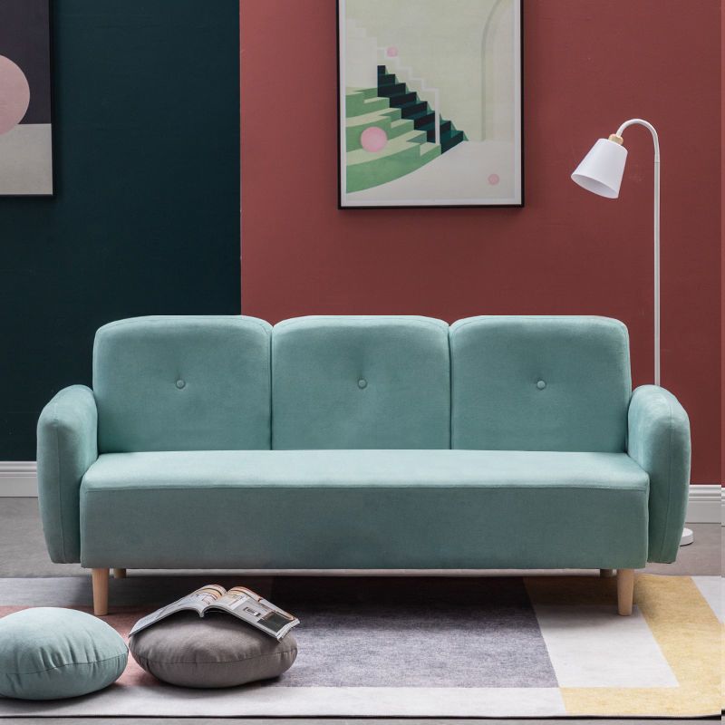 29.92" High Velvet Sofa Recessed Arm Sofa with 3-seater for Apartment Clearhalo 'furn' 'furn_sofas' 'Furniture' 'Living Room Furniture' 'Sofa' 'sofas' 1200x1200_24c378e1-5a2d-43be-abfe-74c003ccec7f