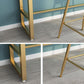 Glam Rectangle Stone Bistro Table Indoor Iron Bar Dining Table with Trestle Pedestal Clearhalo 'Bar Furniture' 'Bar Tables' 'bar_tables' 'furn' 'furn_bar_tables' 'Furniture' 'furniture_bar_tables' 'Kitchen & Dining Furniture' 1200x1200_24c3ad52-4ca8-402b-99ce-d1045d13e758