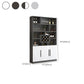 Modern Style Manufactured Wood Floor Wine Bottle Holder with Storage Shelves