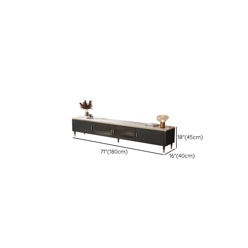 Contemporary Media Console Stone TV Media Stand for Living Room Clearhalo 'furn' 'furn_tv_stands_entertainment_centers' 'Furniture' 'Living Room Furniture' 'TV Stands & Entertainment Centers' 'TV Stands & Media Storage Furniture' 'tv_stands_entertainment_centers' 1200x1200_24c3fbfc-c774-4d5f-a922-44d1e55aae02