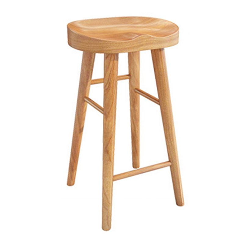 Solid Wood Dining Stool Contemporary Bar Stools with Footrest Clearhalo 'Bar Furniture' 'Bar Stools' 'bar_stools' 'furn' 'furn_bar_stools' 'Furniture' 'Kitchen & Dining Furniture' 1200x1200_24c494a7-d20c-494f-a423-6de5048adf15