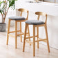 Scandinavian Rubberwood Home Stool Matte Finish Upholstered Footrest Barstool Clearhalo 'Bar Furniture' 'Bar Stools' 'bar_stools' 'furn' 'furn_bar_stools' 'Furniture' 'furniture_bar_stools' 'Kitchen & Dining Furniture' 1200x1200_24c5939b-1e9d-47f3-a021-150eb8846179