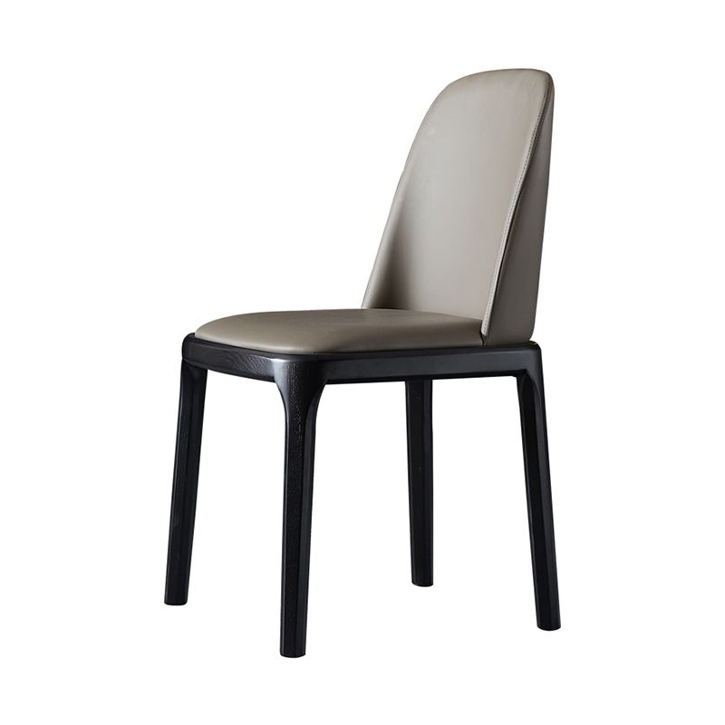 Contemporary Style Side Chairs Armless Parsons Chairs with Wooden Legs Clearhalo ' kitchen&dining_furn' 'Dining Chairs' 'Dining Tables & Seating' 'dining_chair' 'furn' 'furn_dining_chair' 'Furniture' 'furniture_dining_chair' 'Kitchen & Dining Furniture' 'kitchen' 1200x1200_24c6f45b-b84f-4146-bca0-518a57624e1f