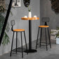 Industrial 1/2/3 Pieces Round Bar Table Set Solid Wood Bistro Set Clearhalo 'Bar Furniture' 'furn' 'furn_home_bar_bar_sets' 'Furniture' 'Home Bars & Bar Sets' 'home_bar_bar_sets' 'Kitchen & Dining Furniture' 1200x1200_24ca0c94-f4d3-4707-ab44-321c37ce6e8e